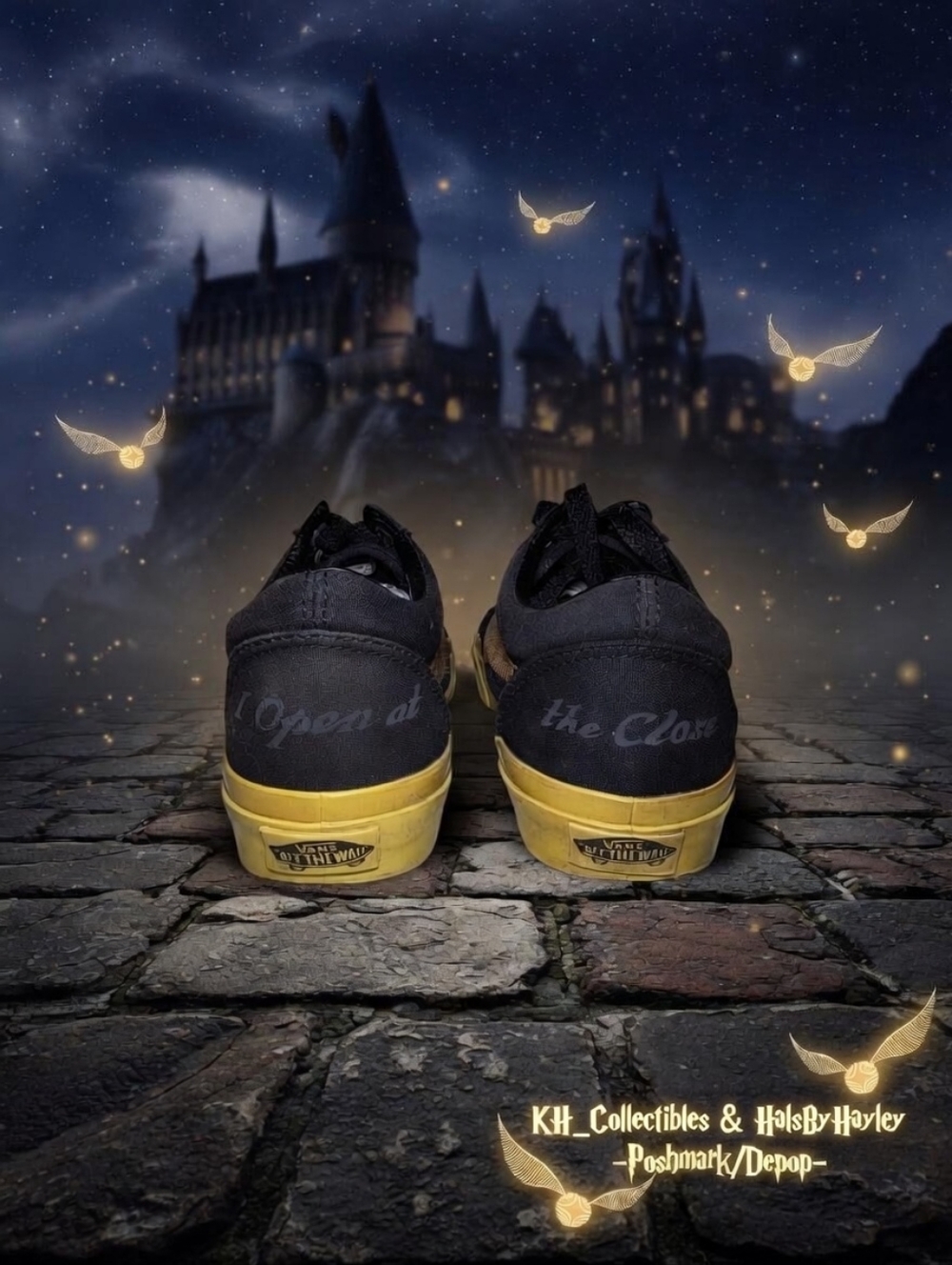 Vans x Harry Potter Old Skool "Golden Snitch" Sneakers - Women's 6 NWOT - Picture 3 of 14